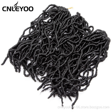 Factory Seller New Faux Locs Crochet Hair For women 10 inch 14 inch 18 inch 24 inch Nu Lock Crochet Braids For Girls